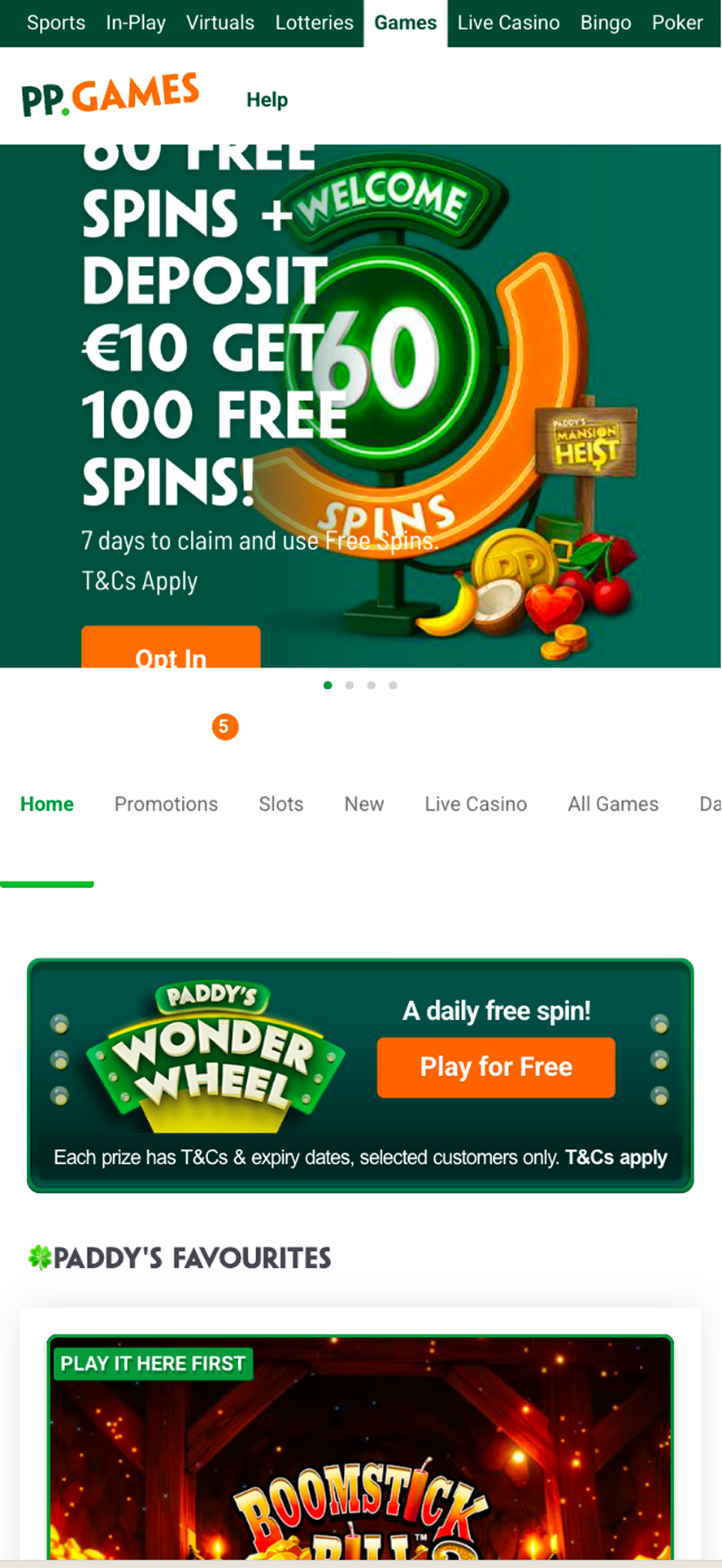 Paddy Power Games