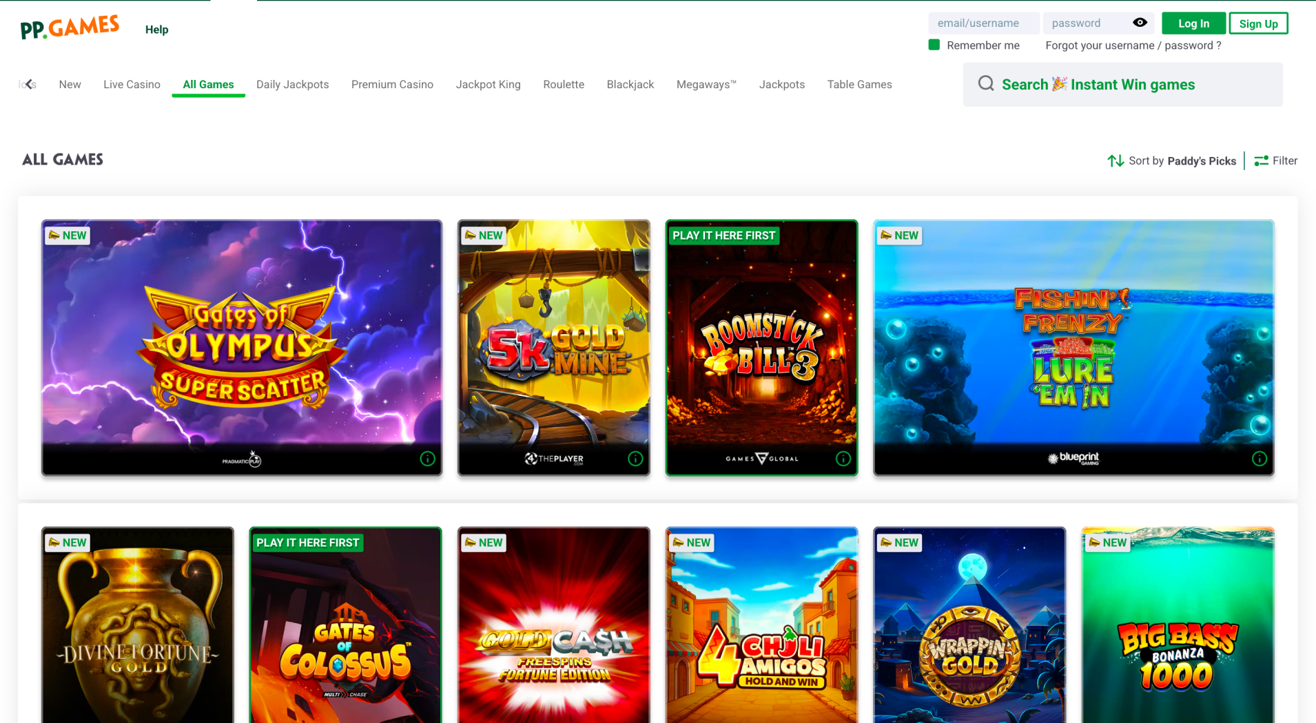 Paddy Power Games