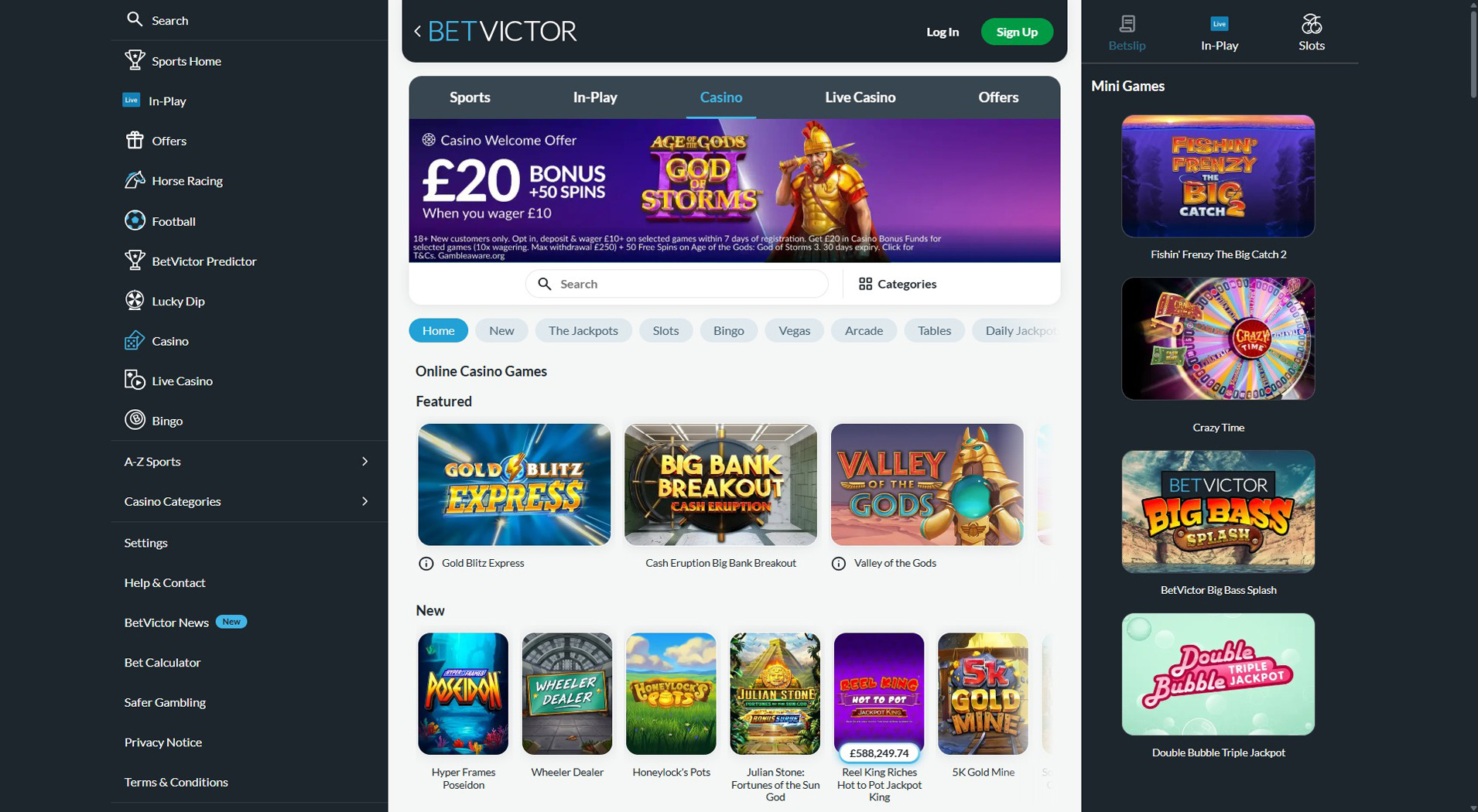 6. BetVictor Casino - Quick Boku Casino Payouts