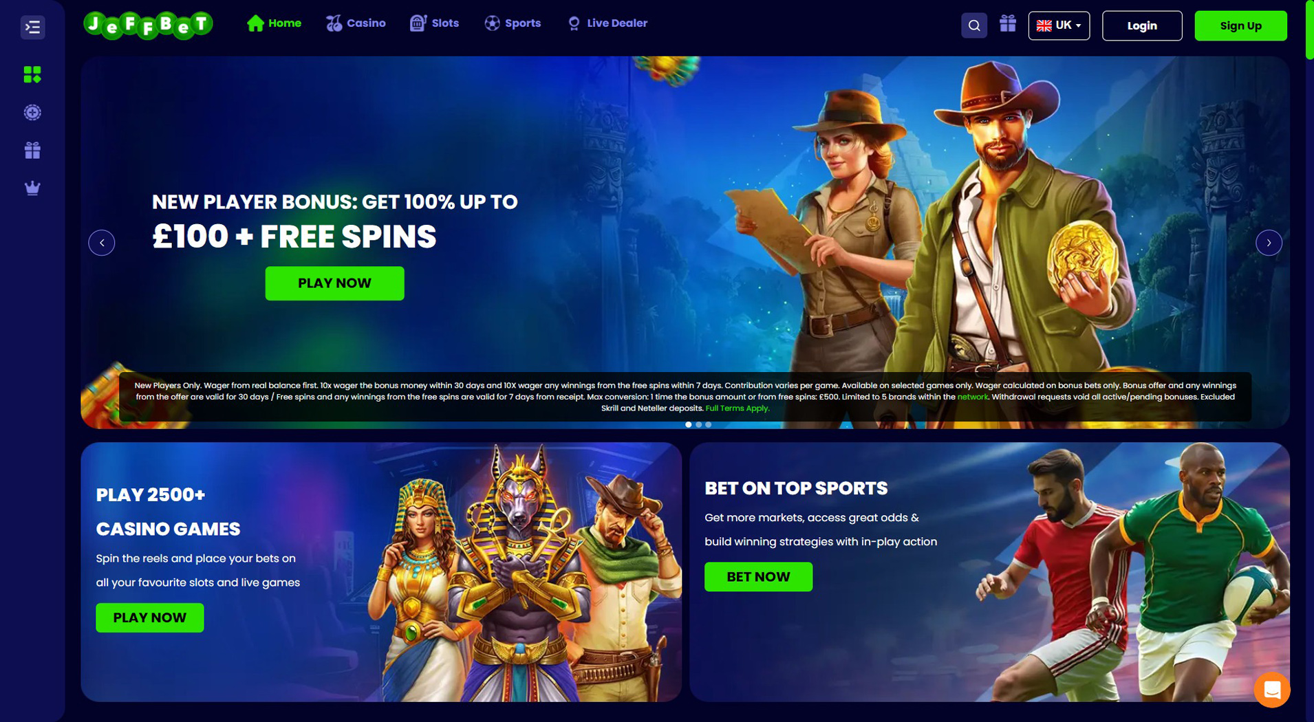 9. JeffBet Casino - Easy Boku Casino Setup